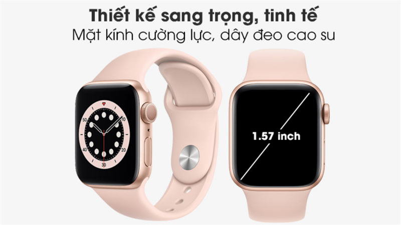 Apple Watch S6 40mm viền nhôm dây cao su