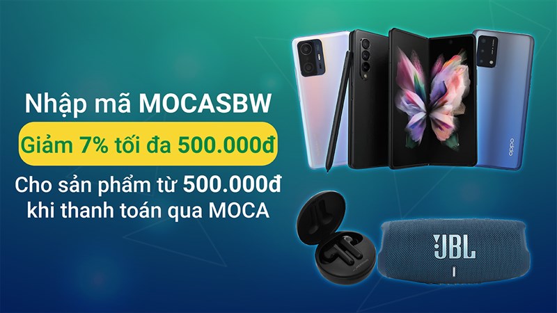 Tuần lễ Brand Week giảm tối đa 500.000 đồng khi thanh toán qua ví Moca