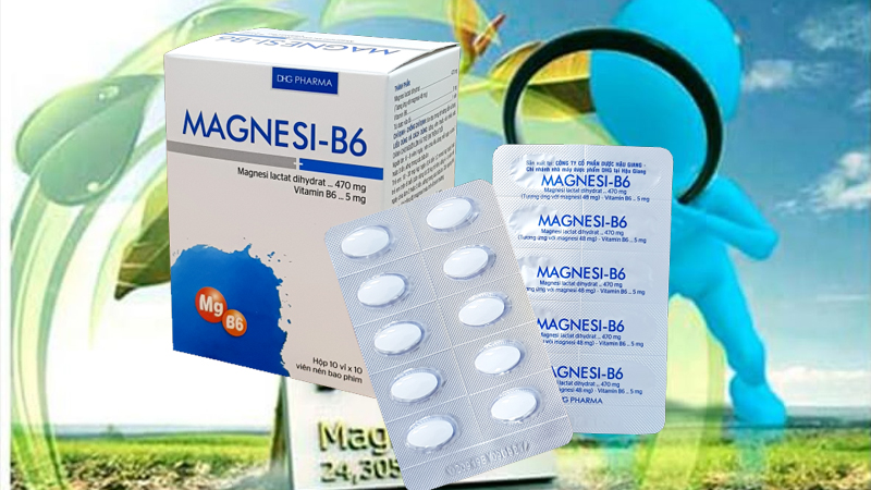 Thuốc bổ sung magie kết hợp với vitamin B6