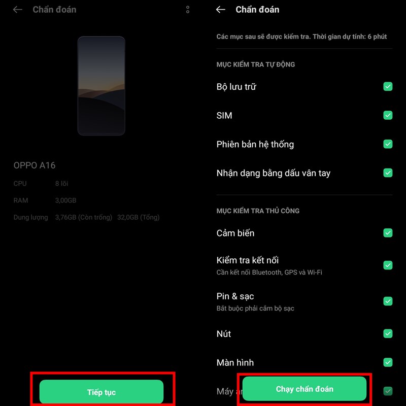 Cách tối ưu OPPO A16