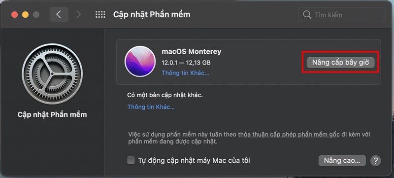 cách cập nhật được MacOS Monterey chính thức