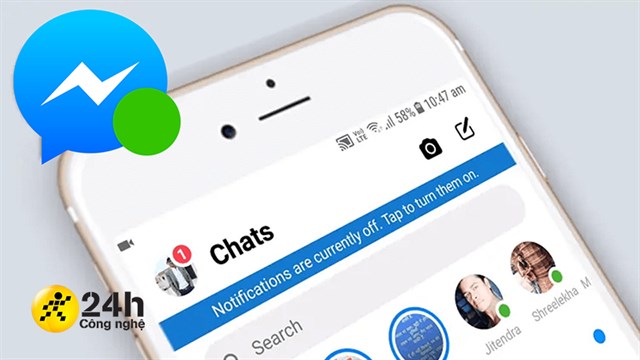 cách tắt chấm xanh trên messenger