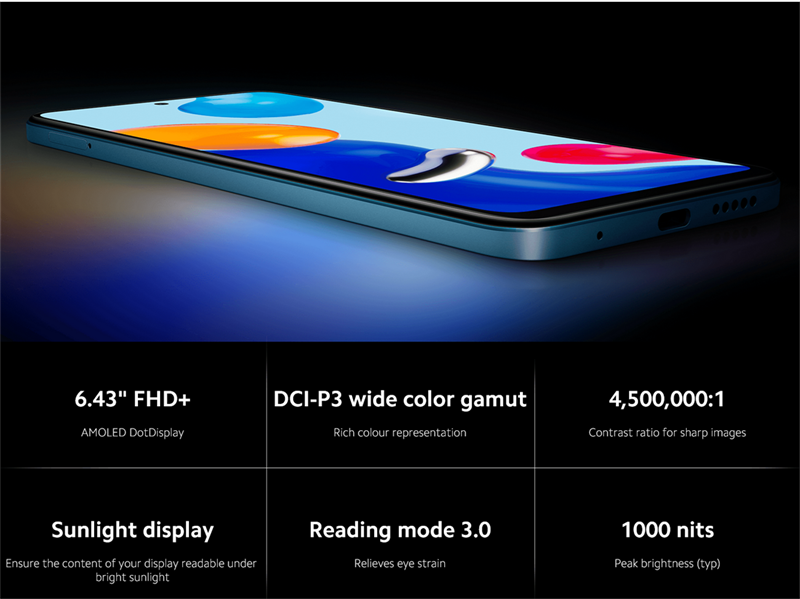 Xiaomi Redmi Note 11 được trang bị màn hình AMOLED như thế hệ tiền nhiệm. Nguồn: Xiaomi. Xiaomi Redmi Note 11 được trang bị màn hình AMOLED như thế hệ tiền nhiệm. Nguồn: Xiaomi.