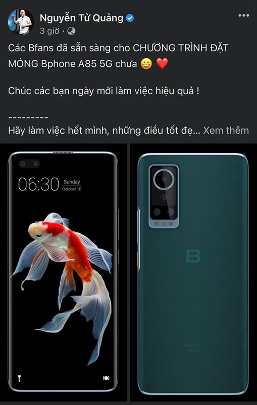 Bphone A85 5G có gì mới: Thiết kế mặt lưng da cao cấp, Dimensity 810