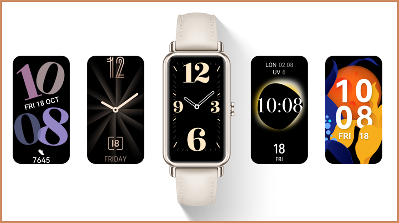 Huawei Watch Fit mini có nhiều mặt đồng hồ để thay đổi