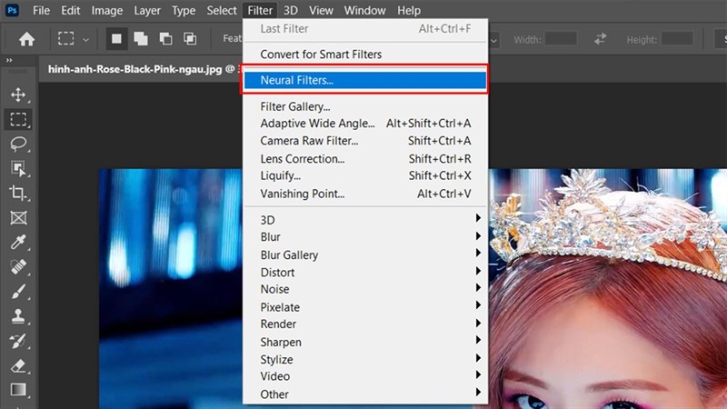 cách làm mờ phông nền bằng Photoshop