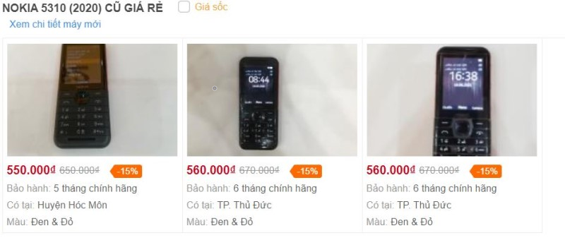 Nokia 5310 (2020) cũ