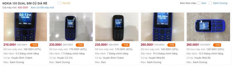 Nokia 105 Dual SIM cũ