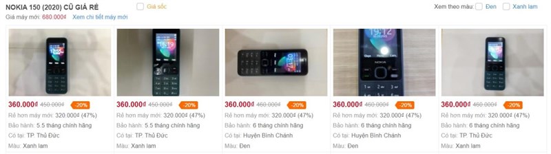 Nokia 150 (2020) cũ