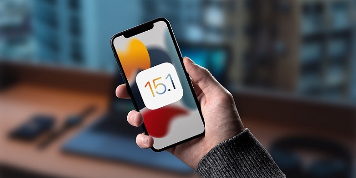 cập nhật iOS 15.1 trên thiết bị