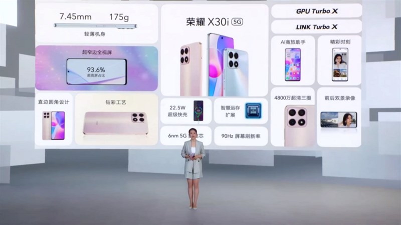 Thông số cơ bản của Honor X30i tại sự kiện ra mắt