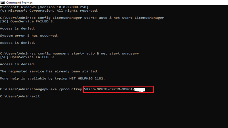 Copy lênh  chạy để up home thành pro