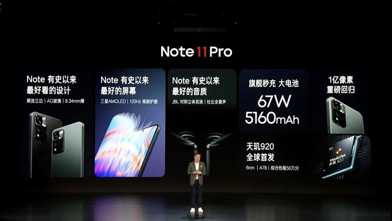 Redmi Note 11 series ra mắt: Sạc nhanh 120W, camera 108MP, giá khá tốt