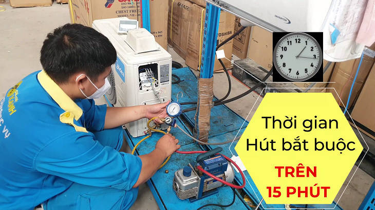 Thời gian hút trên 15 phút