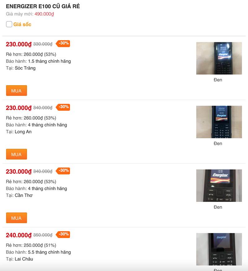 Mua điện thoại siêu bền giá rẻ từ 230.000 đồng, chọn ngay 3 máy cũ này Mua điện thoại siêu bền giá rẻ từ 230.000 đồng, chọn ngay 3 máy cũ này