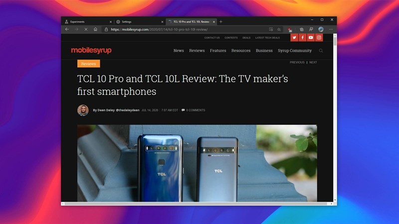 Dark Mode Microsoft Edge