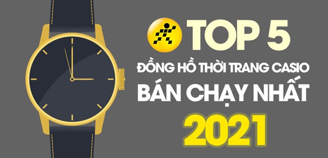 Top 5 đồng hồ thời trang Casio bán chạy nhất năm 2021 tại Điện máy XANH