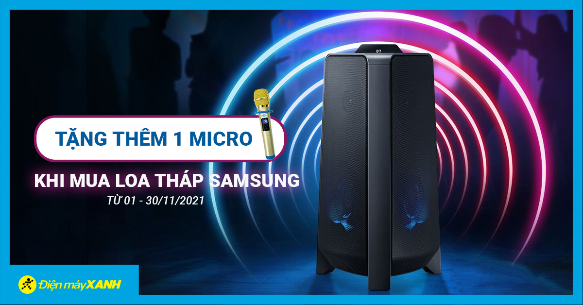Tặng 1 micro không dây khi mua loa tháp Samsung Tặng 1 micro không dây khi mua loa tháp Samsung