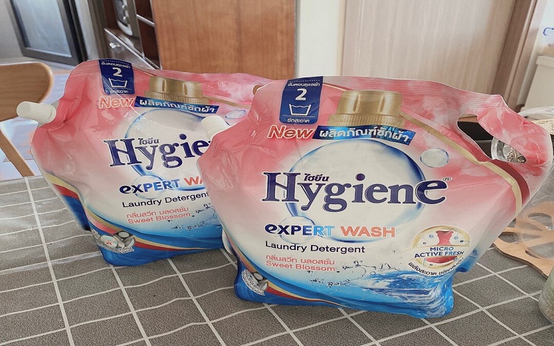 Nước giặt xả Hygiene hồng hương hoa nhẹ nhàng