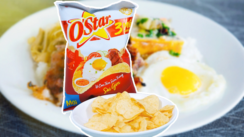 Snack O’Star vị cơm tấm sườn trứng