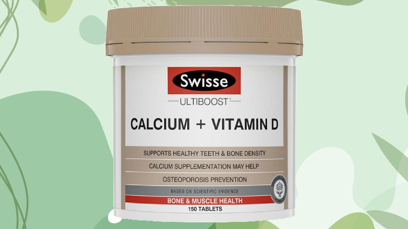 Swisse Calcium Vitamin D​ chứa 8.33 mcg vitamin D3