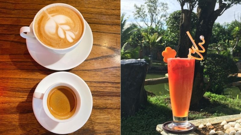 Đồ ăn và thức uống tại Cafe Vườn Xanh