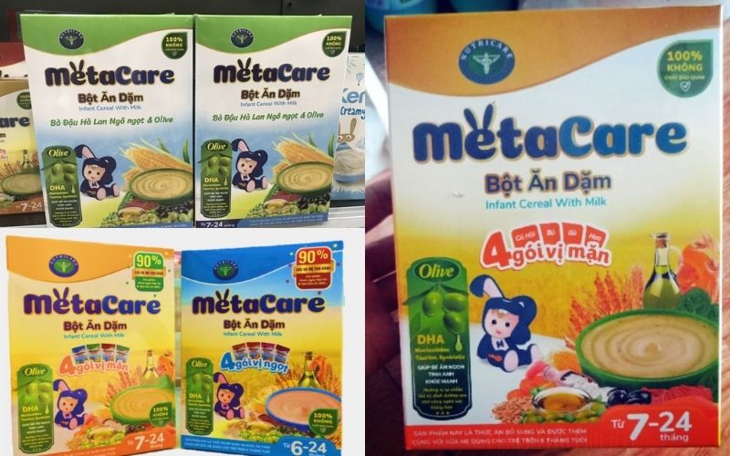 Các loại bột ăn dặm cho bé Nutricare