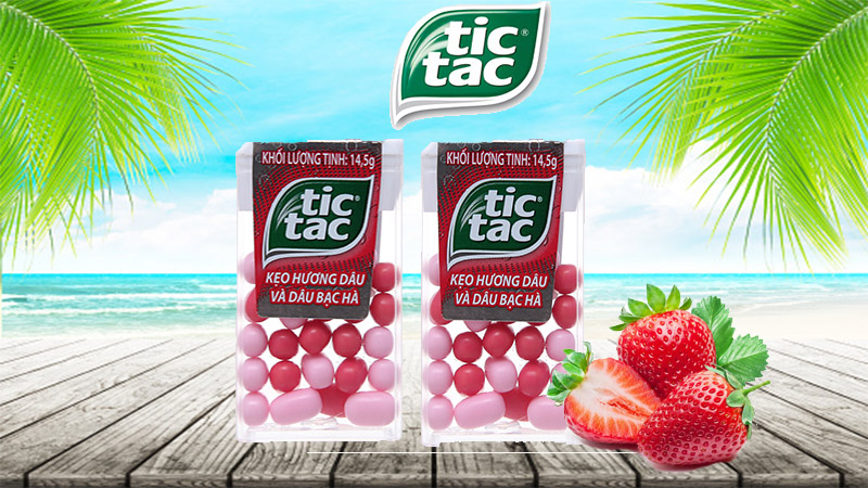 Kẹo hương dâu Tic Tac hộp 14.5g