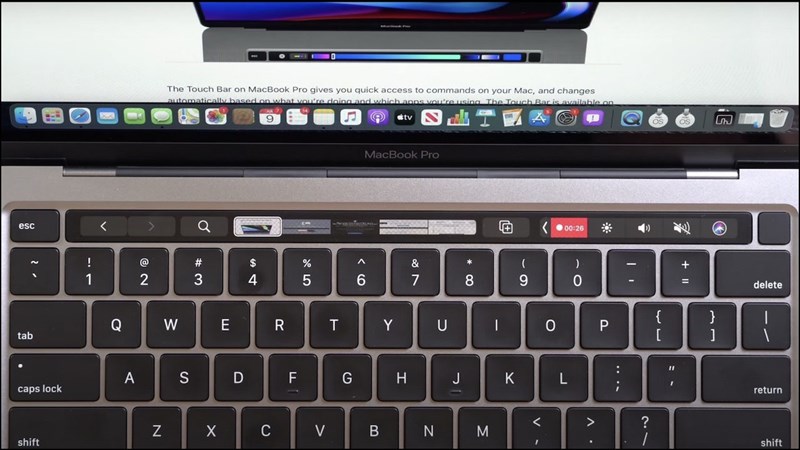 Touch bar Macbook