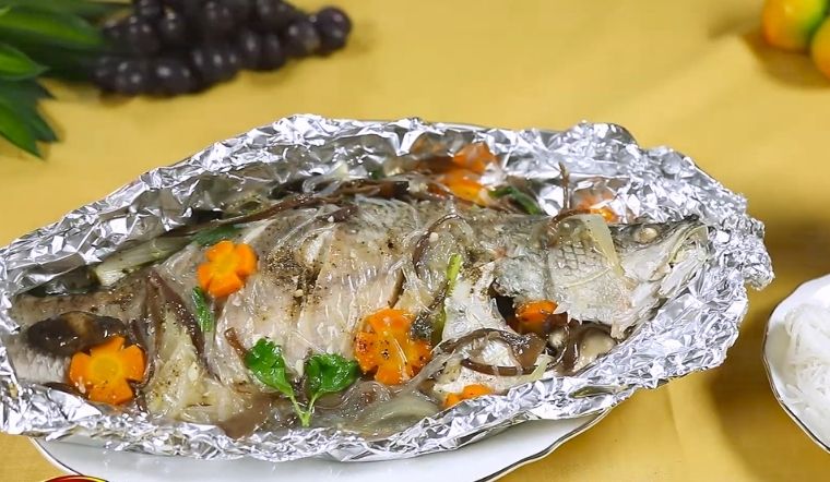 Cách làm cá chẽm nướng giấy bạc ngọt thịt, đã ăn là ghiền