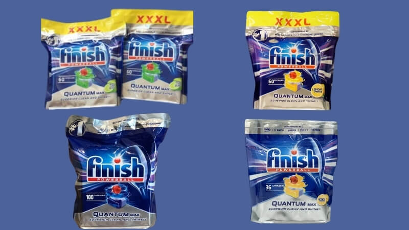 Các loại viên rửa bát Finish Quantum max