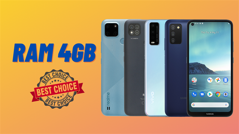 Mua điện thoại RAM bao nhiêu GB là đủ? Tham khảo TOP 5 điện thoại 4GB RAM giá rẻ cho bạn thoải mái đa nhiệm, chiến game Mua điện thoại RAM bao nhiêu GB là đủ? Tham khảo TOP 5 điện thoại 4GB RAM giá rẻ cho bạn thoải mái đa nhiệm, chiến game
