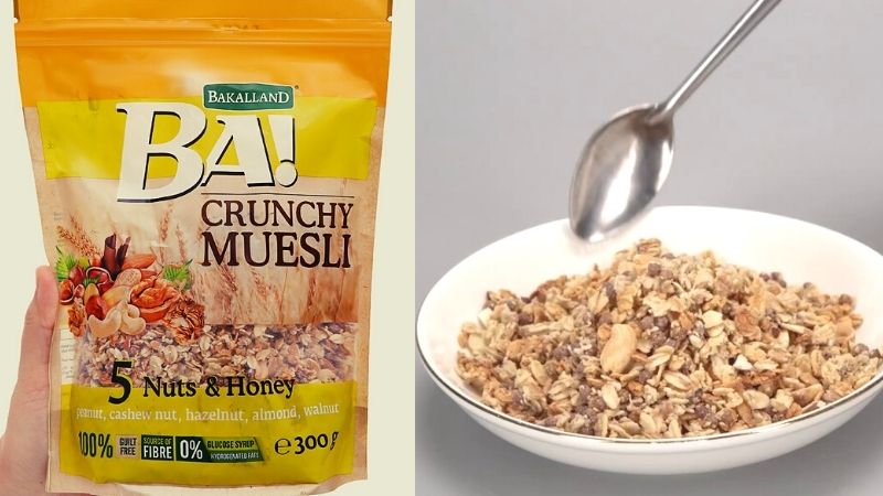 Ngũ cốc Bakalland Muesli 5 loại hạt và mật ong