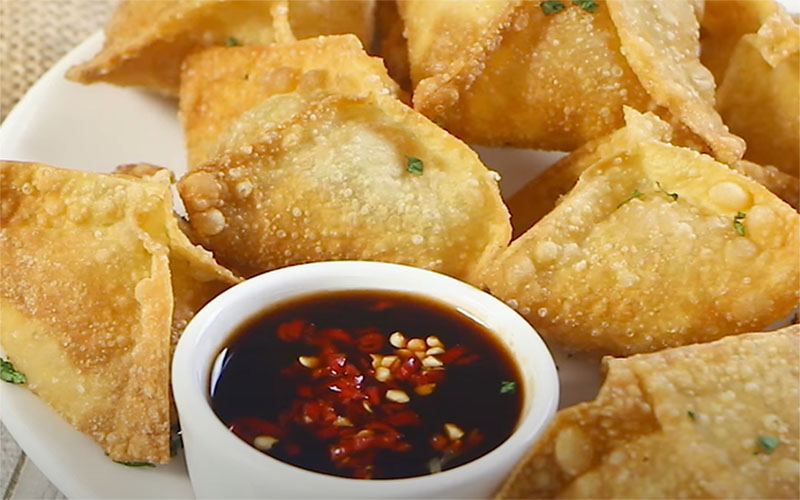 How to make fried dumplings filled with crispy golden cheese and delicious golden brown
