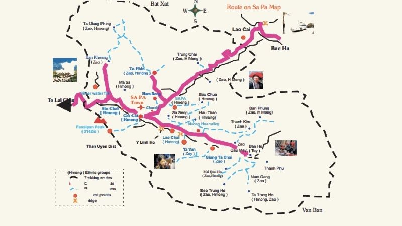 Sapa tourist map