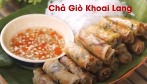 Vào bếp làm ngay chả giò khoai lang thơm ngon giòn rụm dễ làm