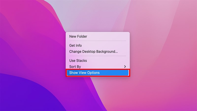 Cách sắp xếp Desktop trên macOS_bước 1