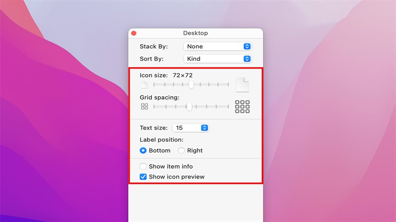 Cách sắp xếp Desktop trên macOS_bước 3