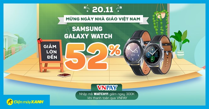 Sale 20/11: 10 mẫu Samsung Galaxy Watch giảm SỐC đến 52%, quà ngon giá sốc. Mua ngay!