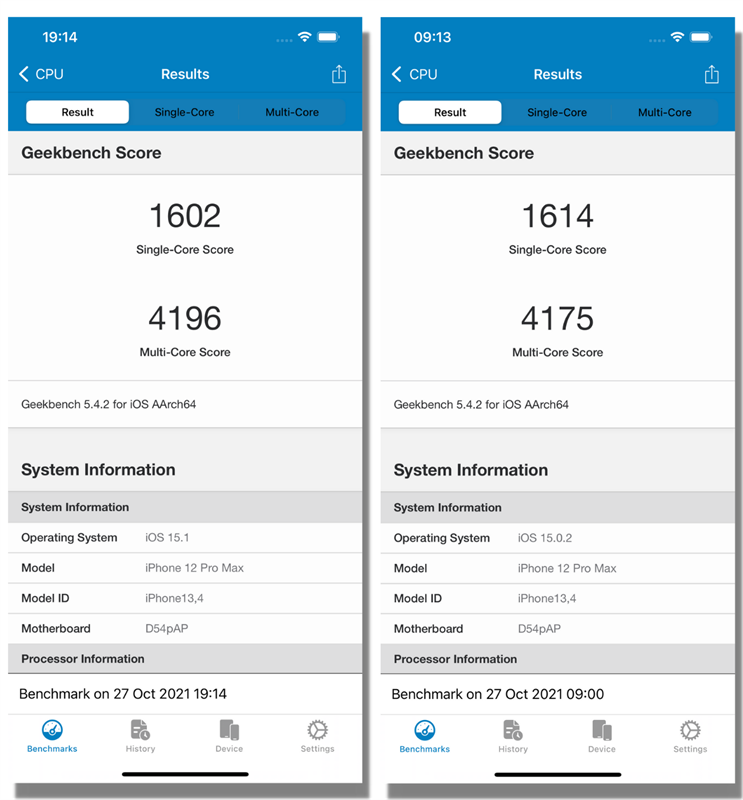 iPhone 12 Pro Max cập nhật iOS 15.1