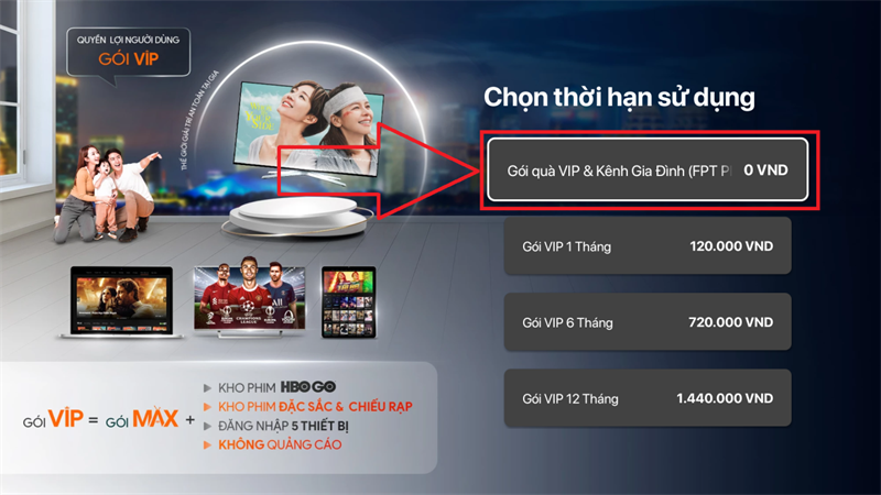Các bước kích hoạt gói VIP Các bước kích hoạt gói VIP