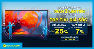 Mừng hết giãn cách, Top 10 TV giảm đến 25%, tối đa 5 triệu, chốt đơn ngay kẻo lỡ!