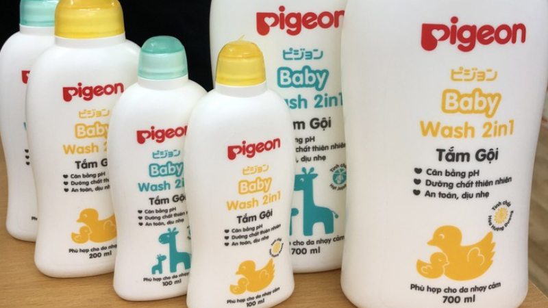 Cách sử dụng và bảo quản tắm gội toàn thân cho bé Pigeon
