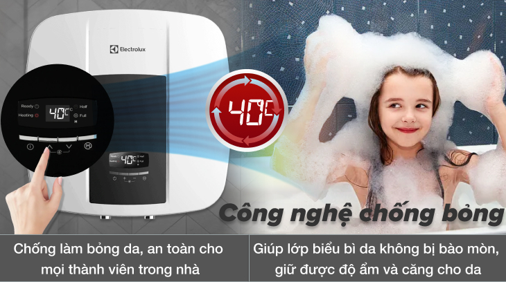 Các công nghệ chống bỏng trên máy nước nóng hiện nay > Công nghệ chống bỏng trên máy nước nóng trực tiếp