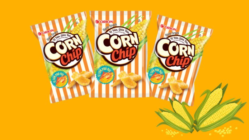 Bánh Corn Chip vị tôm phô mai Bánh Corn Chip vị tôm phô mai