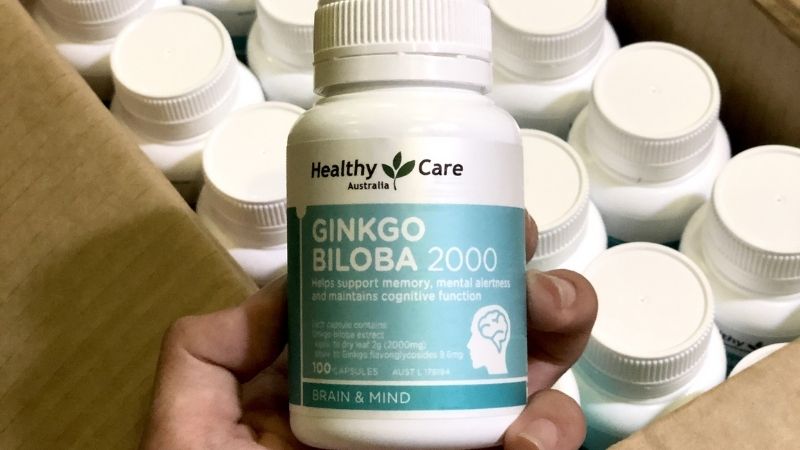 Healthy Care Ginkgo Biloba 2000mg là sản phẩm bổ sung chứa Ginkgo có xuất xứ từ Úc