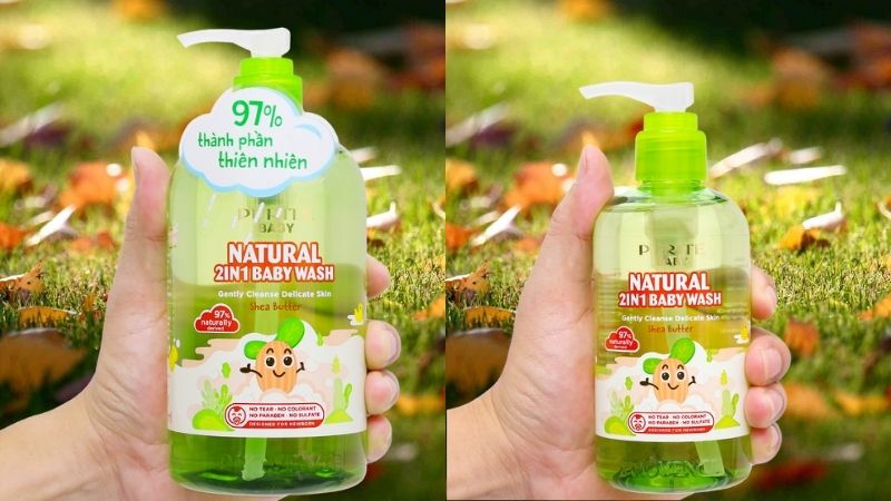 Sản phẩm tắm gội toàn thân cho bé Purité Baby bơ đậu mỡ