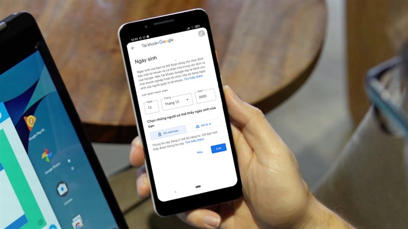 Sửa ngày sinh Google Sửa ngày sinh Google