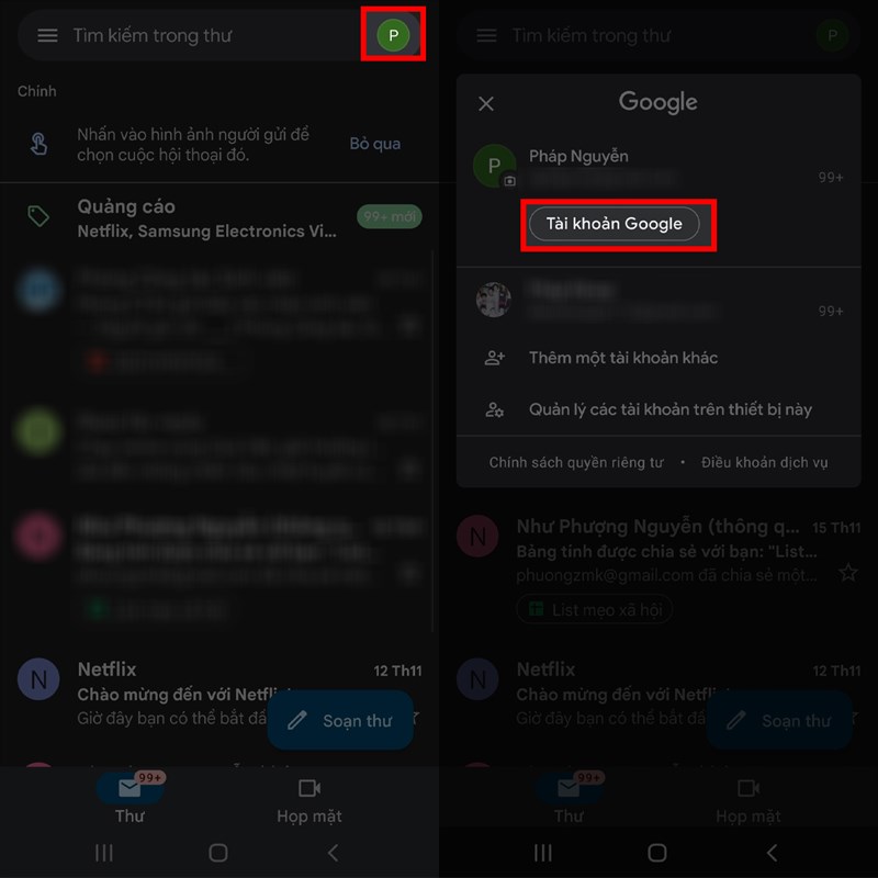 Thay dổi ngày sinh Google Thay dổi ngày sinh Google