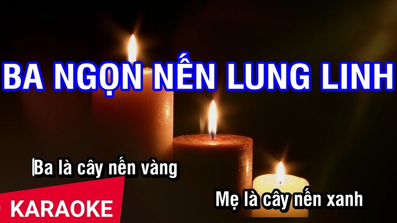 Ba ngọn nến lung linh